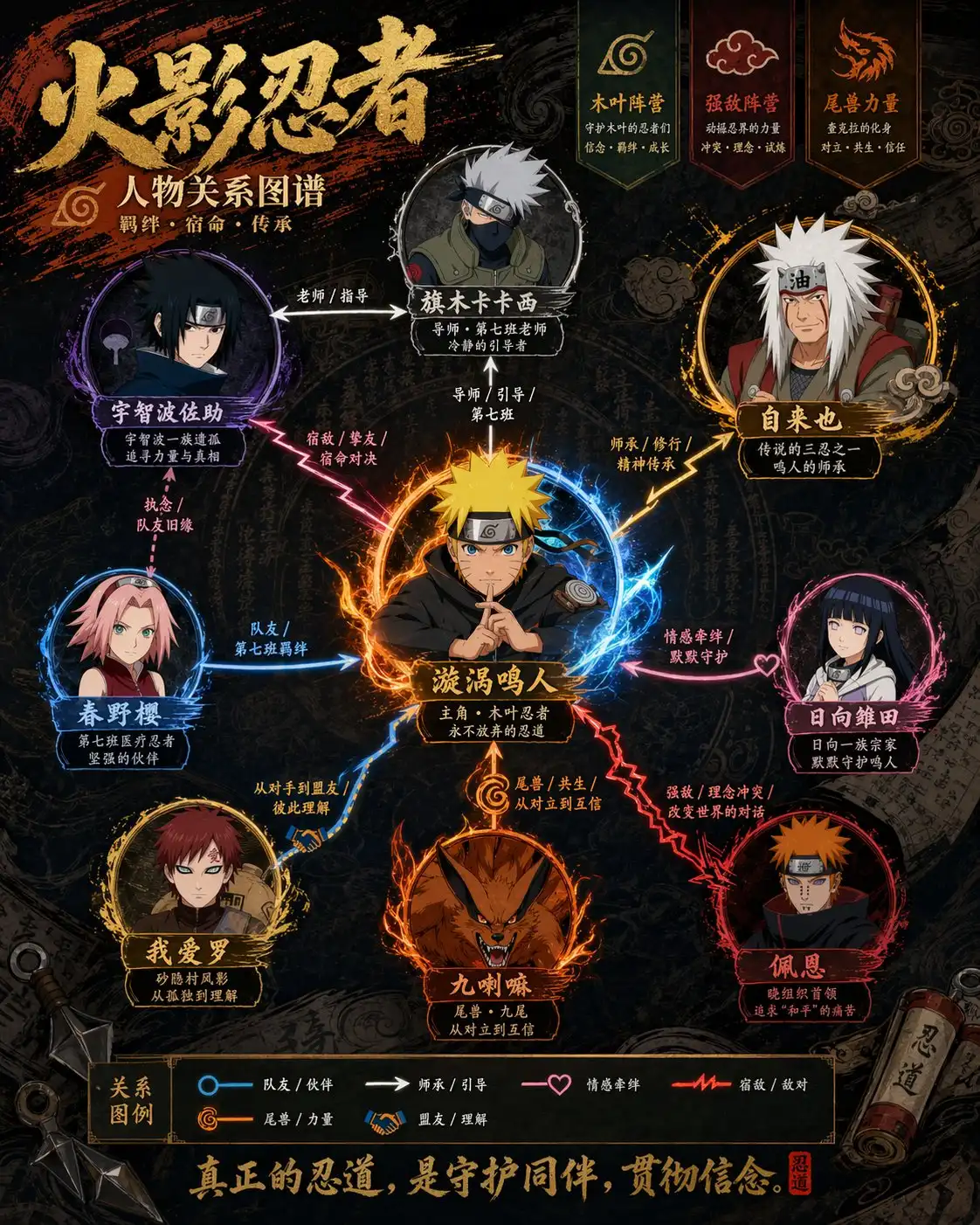 Naruto Character Relationship Chart