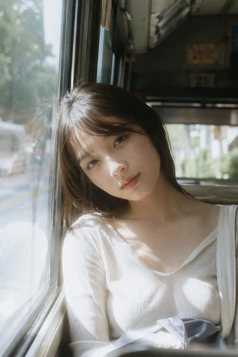 Japanese Negative Film Bus Window Seat