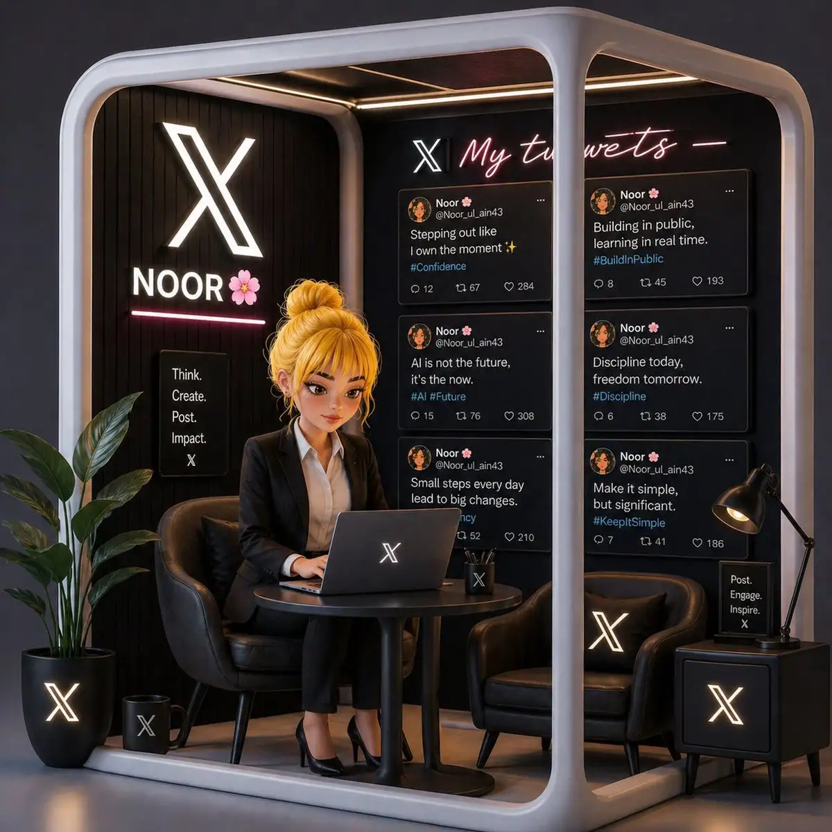 Neon X Office Booth