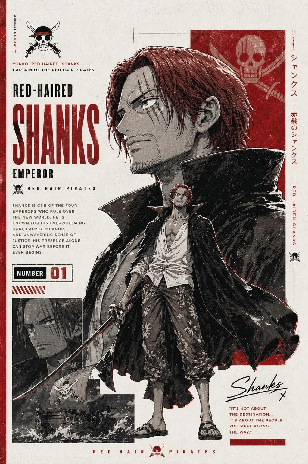 Pirate warrior manga poster
