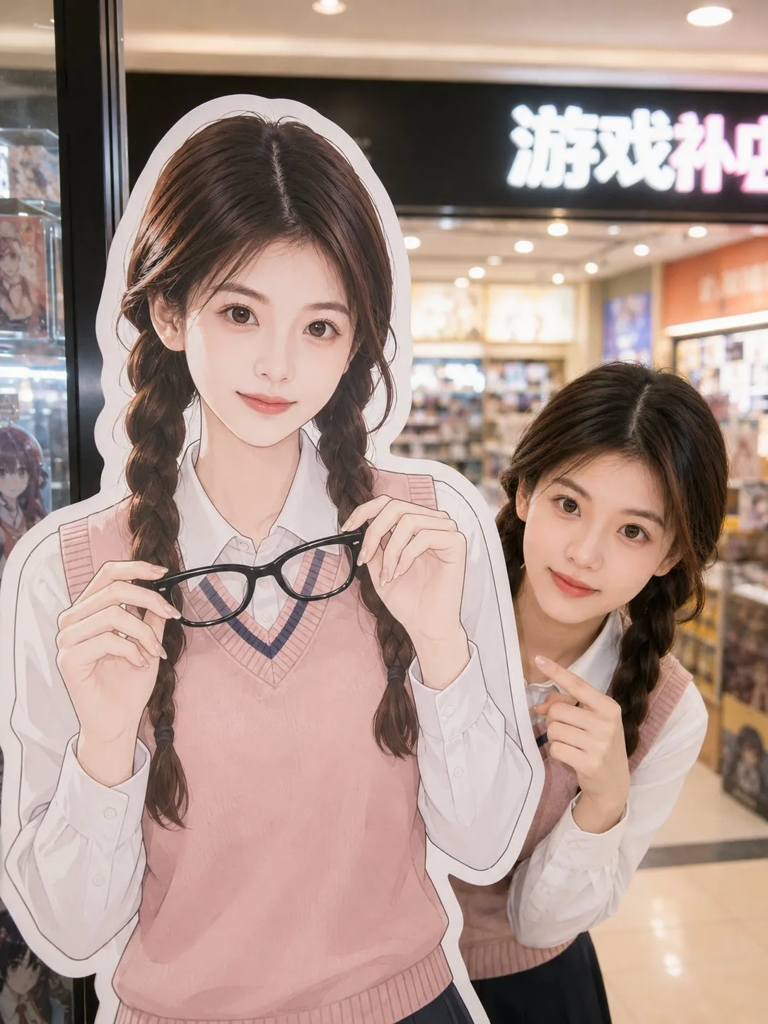 Anime merch store standee snapshot