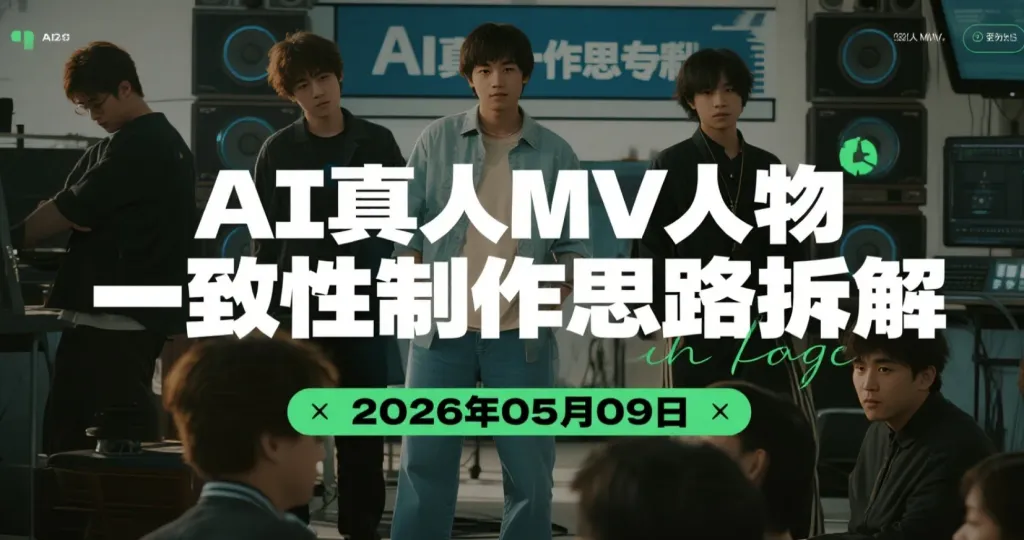 AI真人MV人物一致性制作思路拆解:从形象稳定到完整视频输出-阿吉AI技术分享